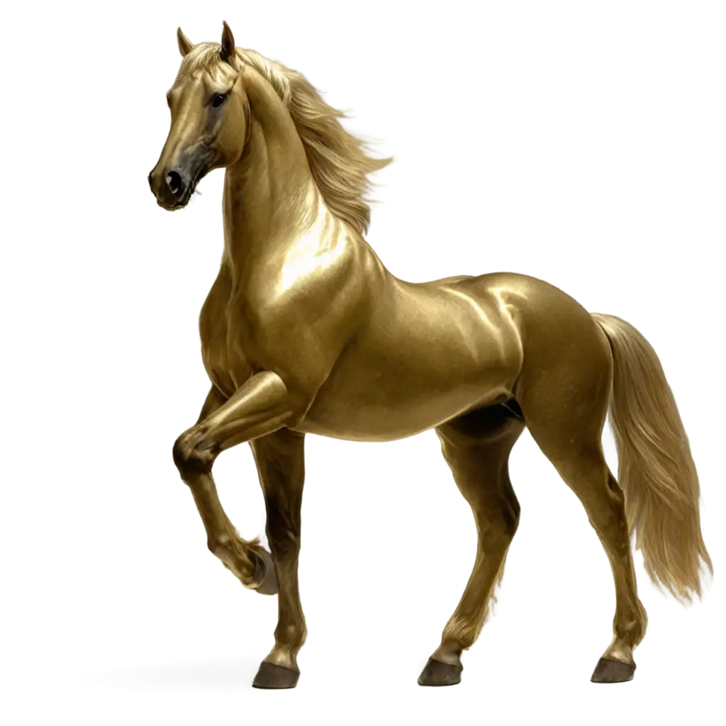 a golden horse