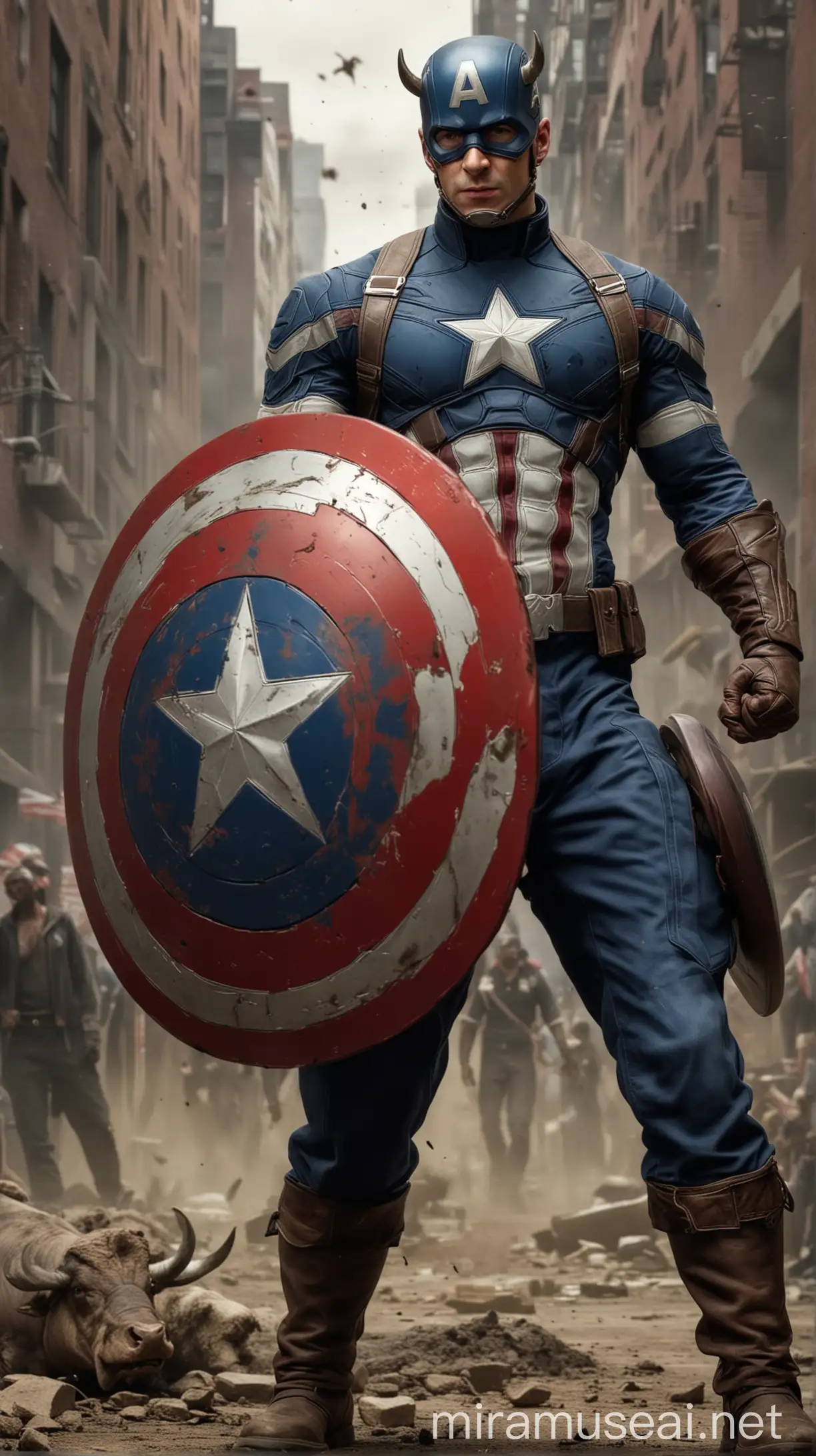 Captain America is like a bull
