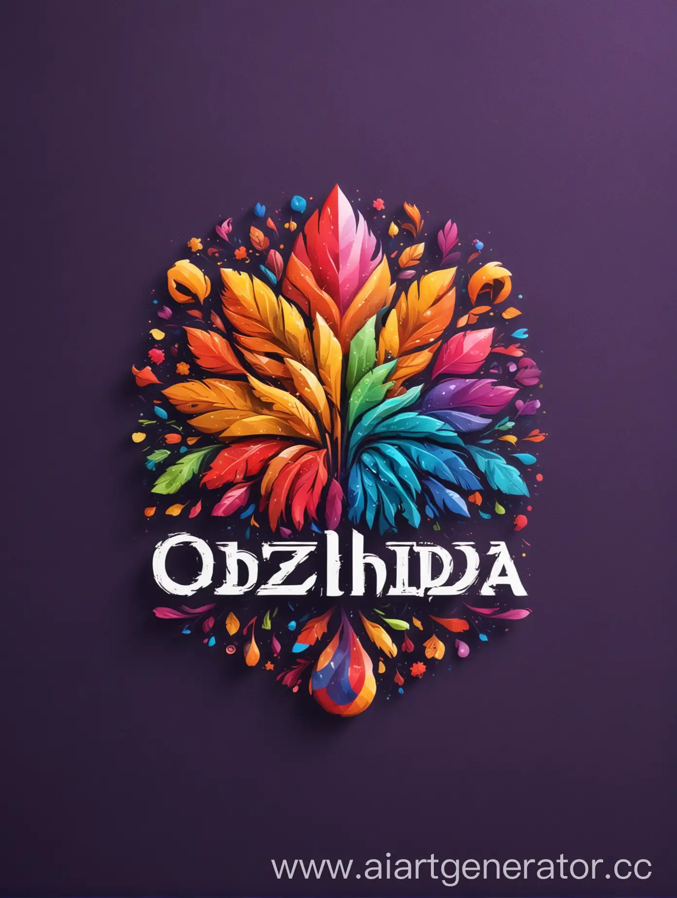 Создай логотип яркий и красочный про творчество с надписью ОДЦ «НАДЕЖДА» 