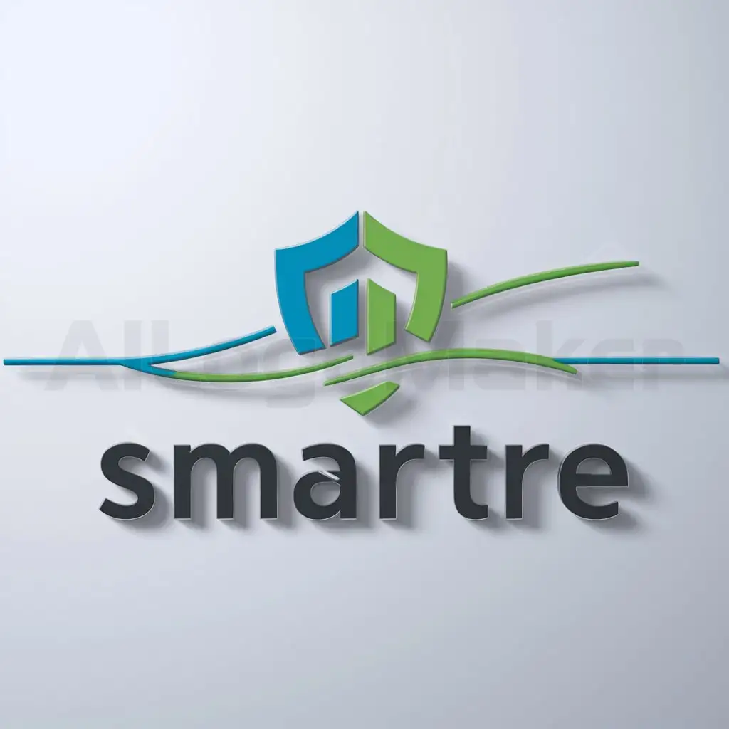 LOGO-Design-for-SMARTRE-Modern-Typography-in-Blue-and-Green-with-Dynamic-Tech-Symbol