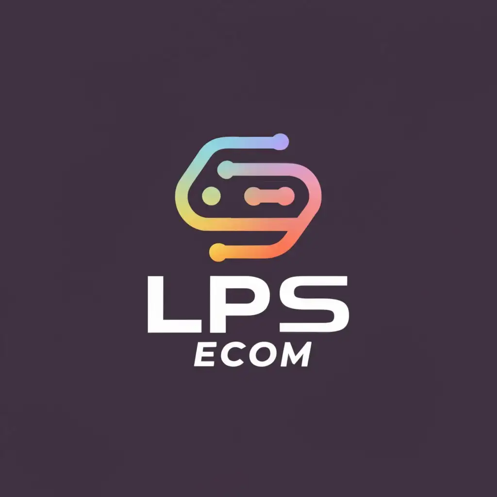 a logo design,with the text "LPS ecom", main symbol:ecommerce web sit,Moderate,be used in Others industry,clear background