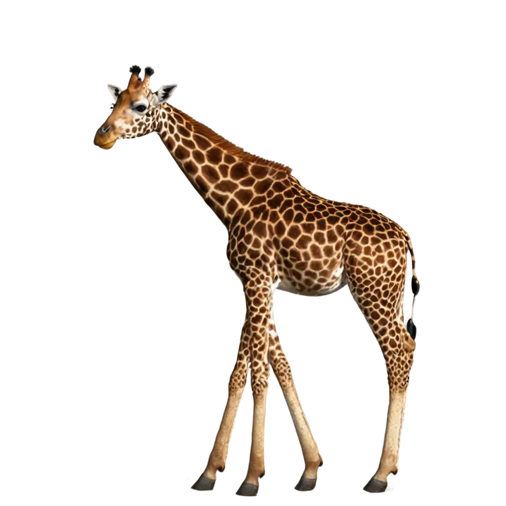 Exquisite-Giraffe-Illustration-A-HighQuality-PNG-Creation-for-Versatile-Online-Usage