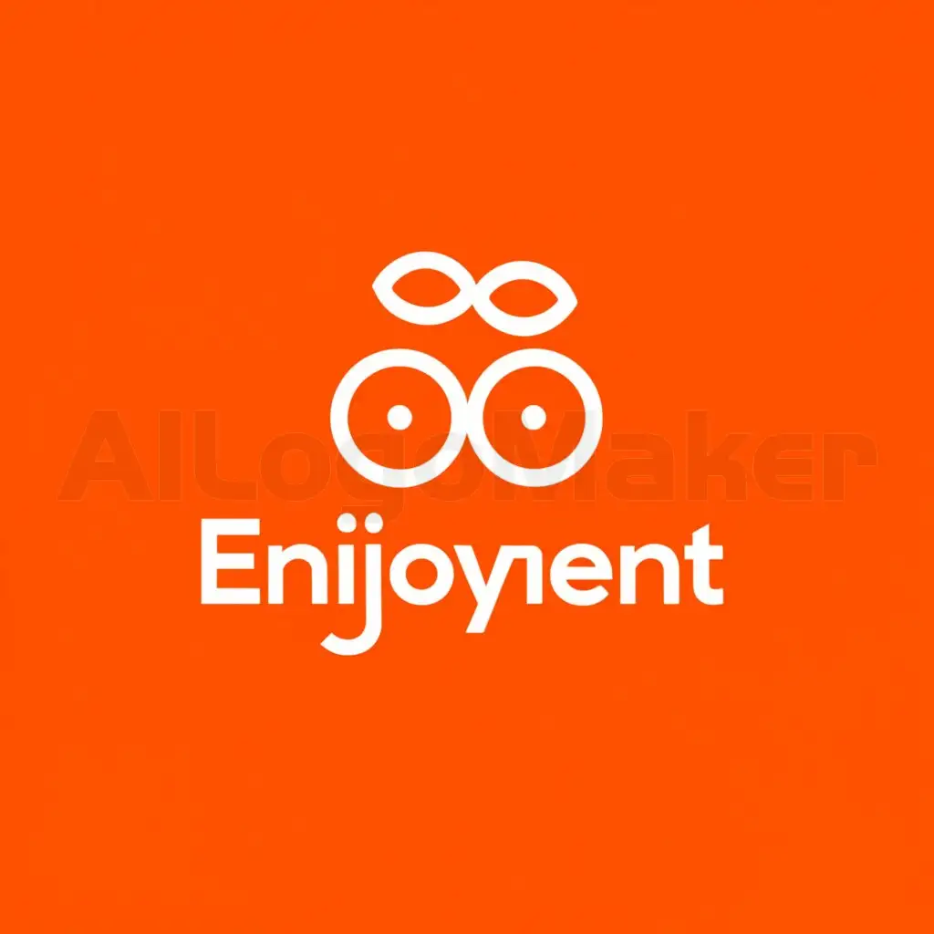 a logo design,with the text "Enjoyment", main symbol:Oranges, cars,Minimalistic,be used in Travel industry,clear background