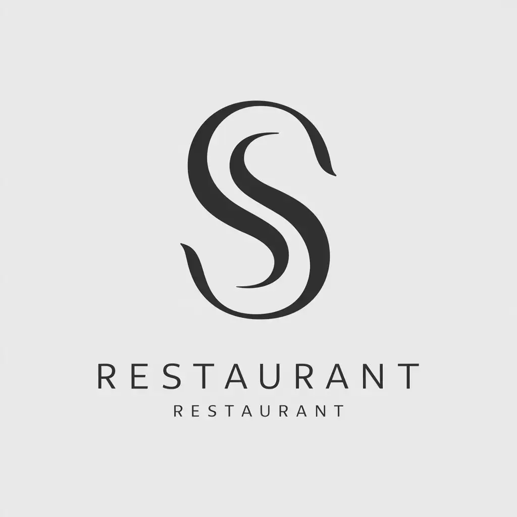 a logo design,with the text "S", main symbol:S,Moderate,be used in Restaurant industry,clear background