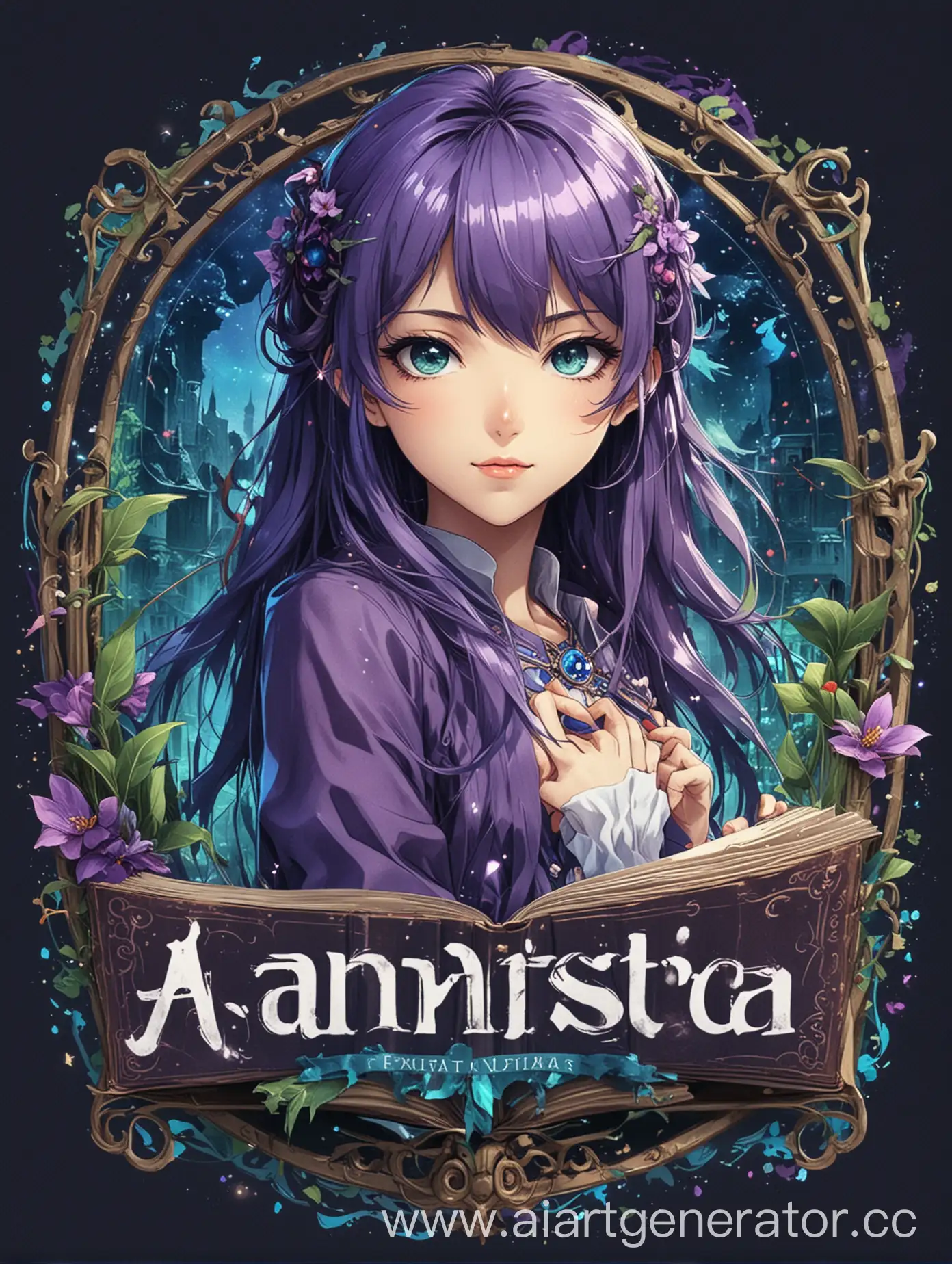 Anime-Fantastica-Enchanting-Channel-Logo-with-Magical-Fantasy-Theme