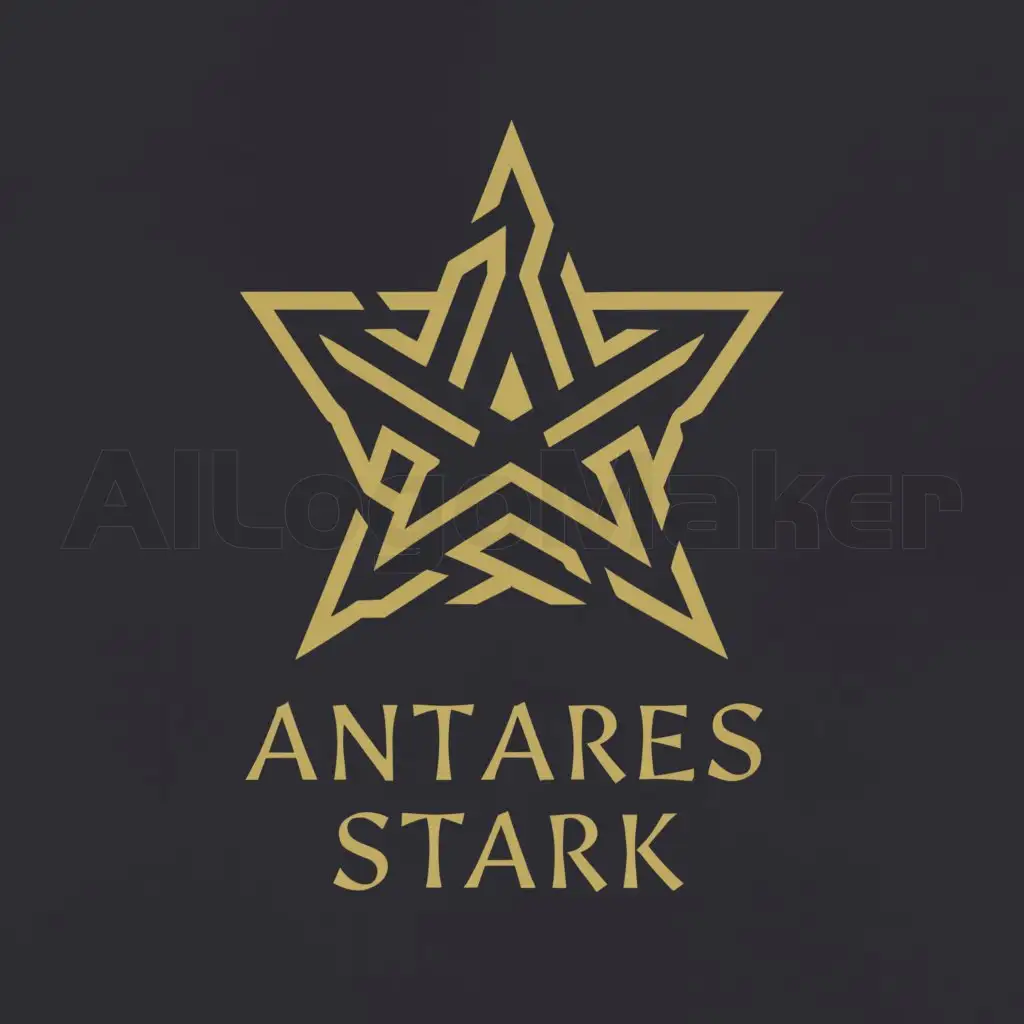 a logo design,with the text "Antares Stark", main symbol:Star,complex,be used in Others industry,clear background