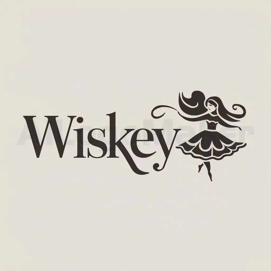 a logo design,with the text "Wiskey", main symbol:Melnitsa,Moderate,clear background