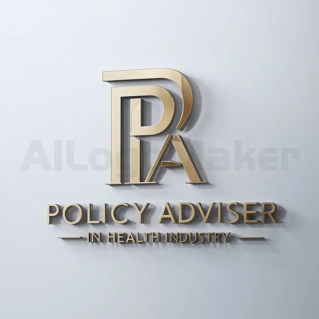 a logo design,with the text "Policy Adviser", main symbol:Policy Adviser,Moderate,be used in health industry,clear background