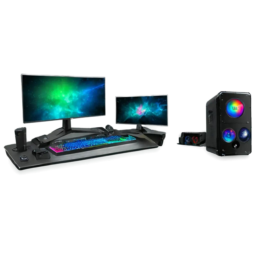 pc setup with rgb