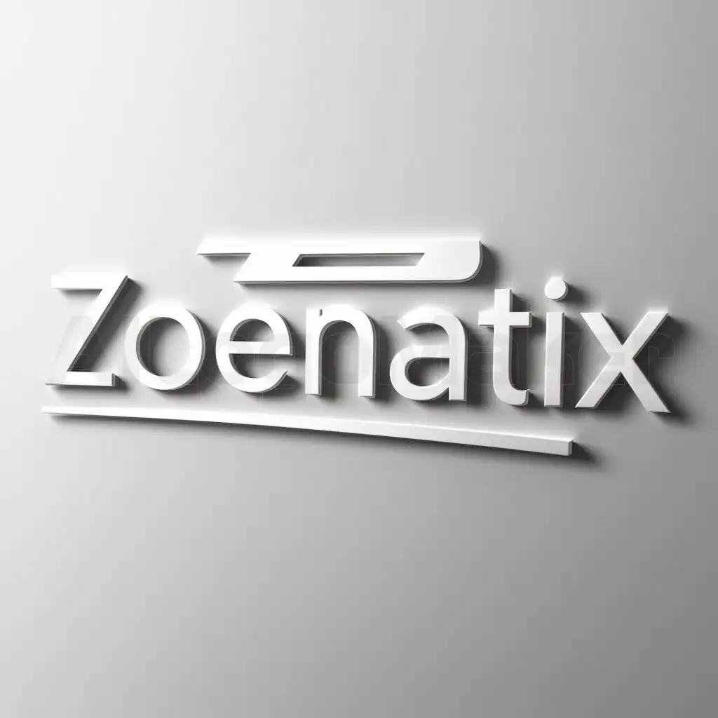 a logo design,with the text "ZOENATIX", main symbol:Z,Moderate,clear background