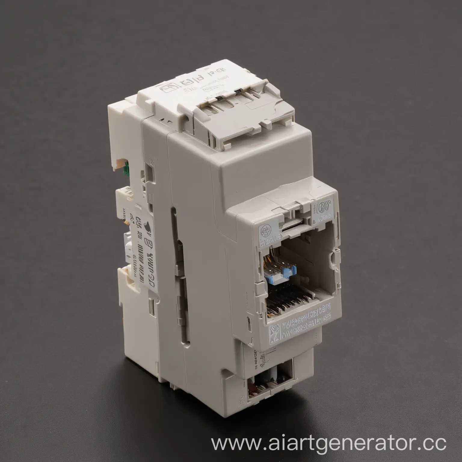 Transceiver-RJ45-and-220V-Socket