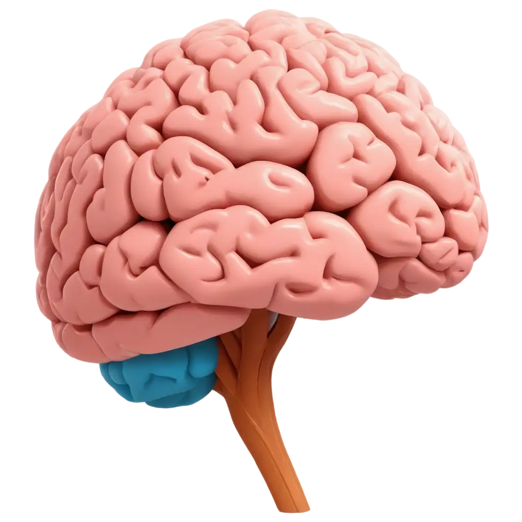 a cartoon human brain