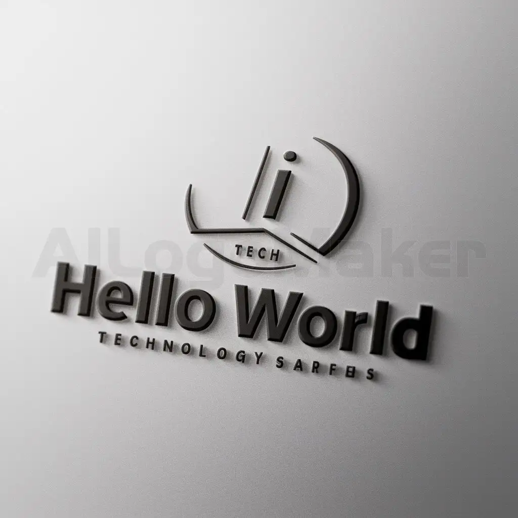 a logo design,with the text "hello world", main symbol:i.TECH,Moderate,be used in Technology industry,clear background