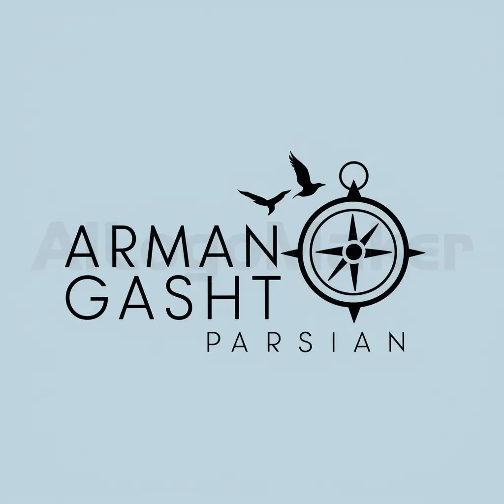 a logo design,with the text "Arman Gasht Parsian", main symbol:Tourism company,Moderate,clear background