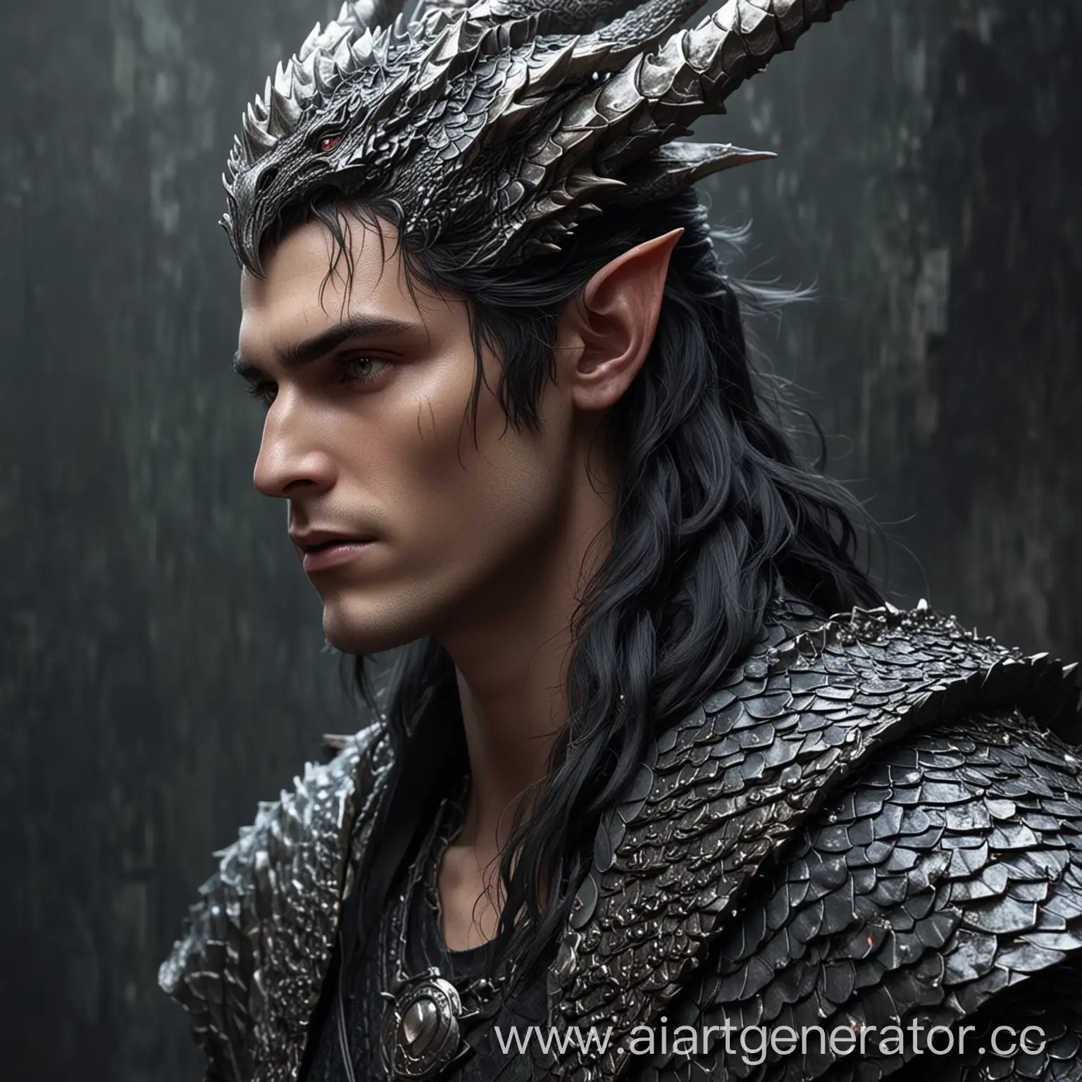 Human-with-Dragon-Scales-and-Horns-like-Fafnir