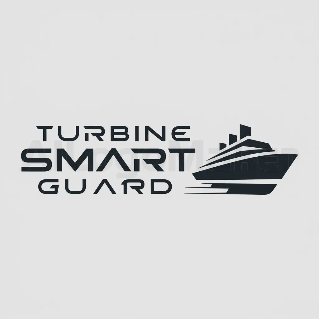 a logo design,with the text "Turbine Smart Guard", main symbol:ship,Moderate,be used in Technology industry,clear background