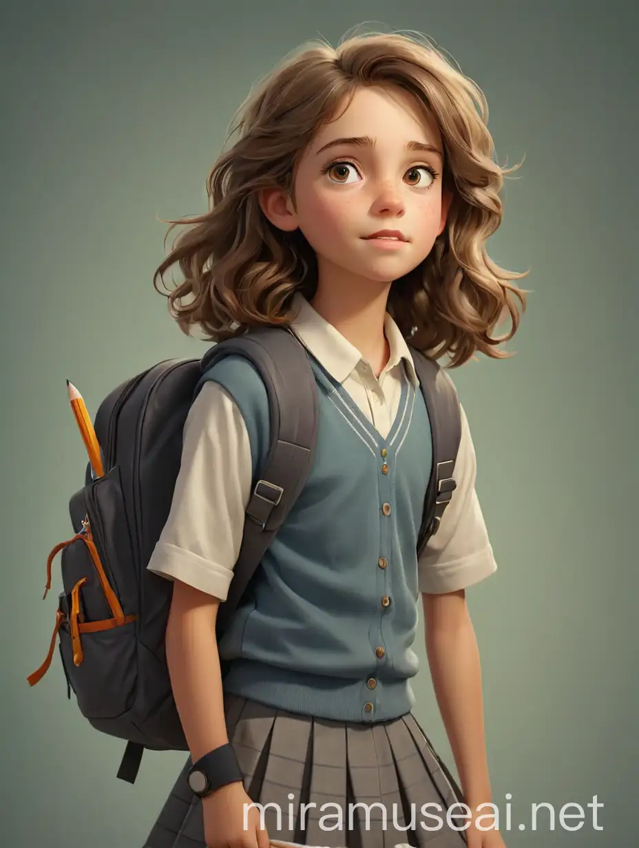 Back to School Vibrant Realistic Illustration in Isolated Setting
