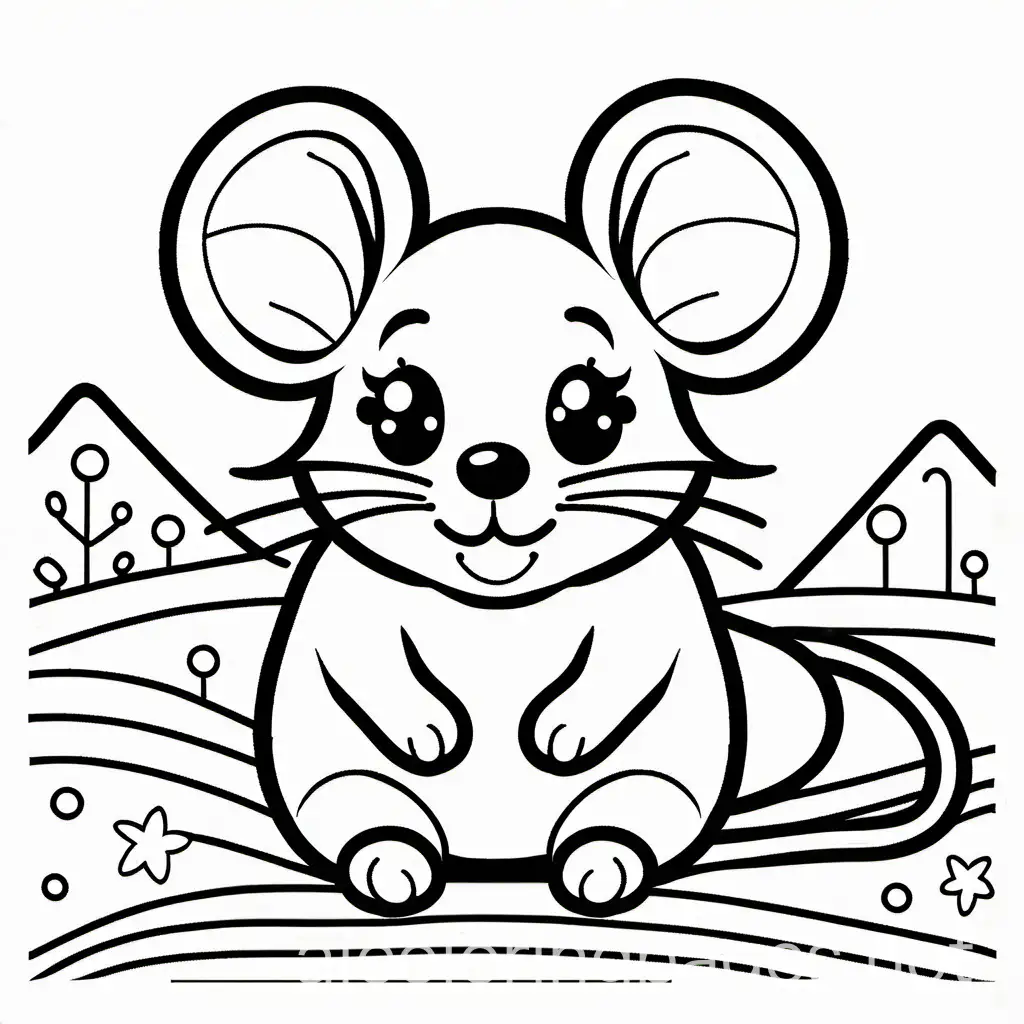 Adorable-Infant-Mouse-Coloring-Page-Simple-Line-Art-for-Kids