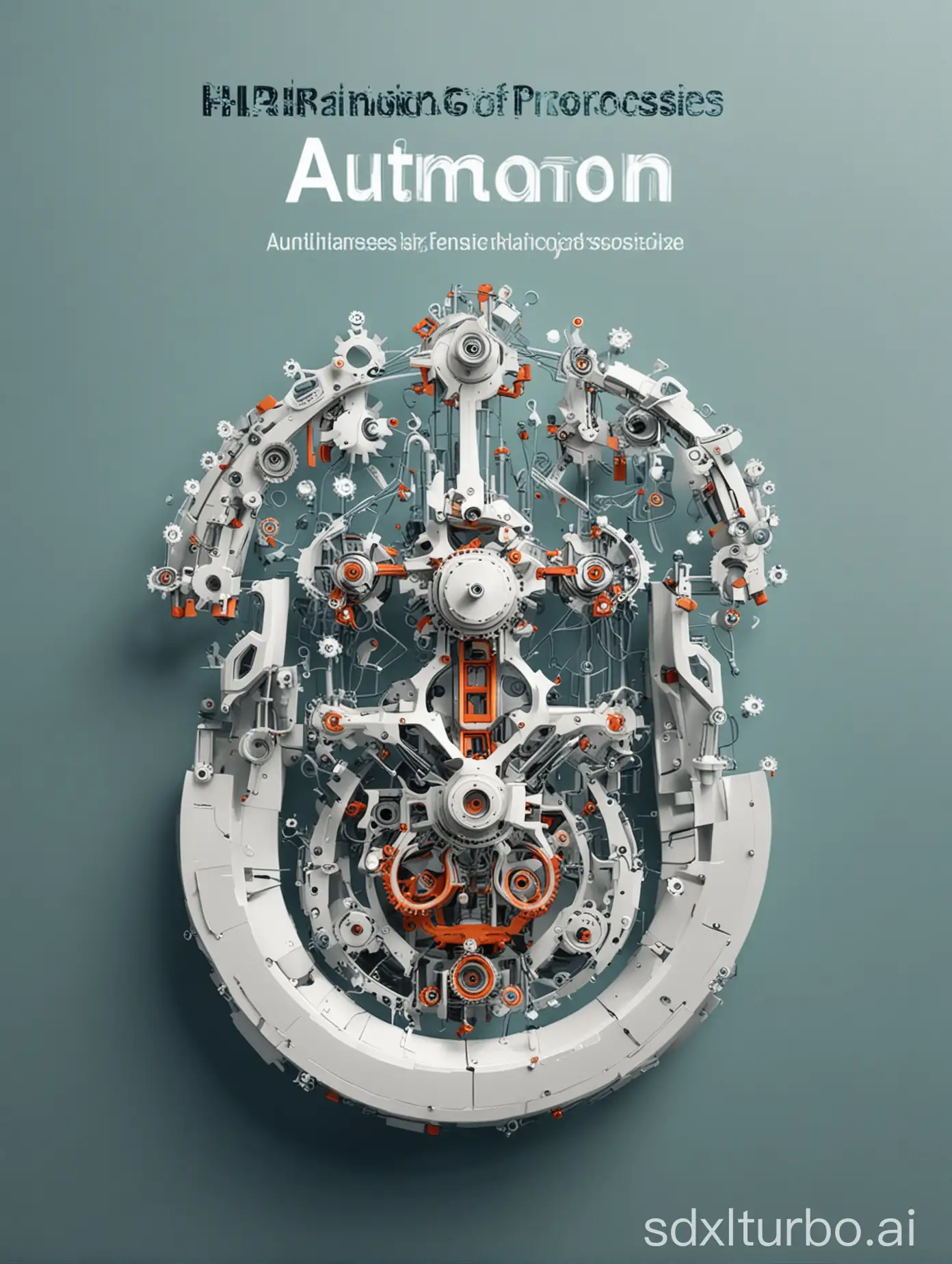 automation of HR processes,  scientific publication, cover page