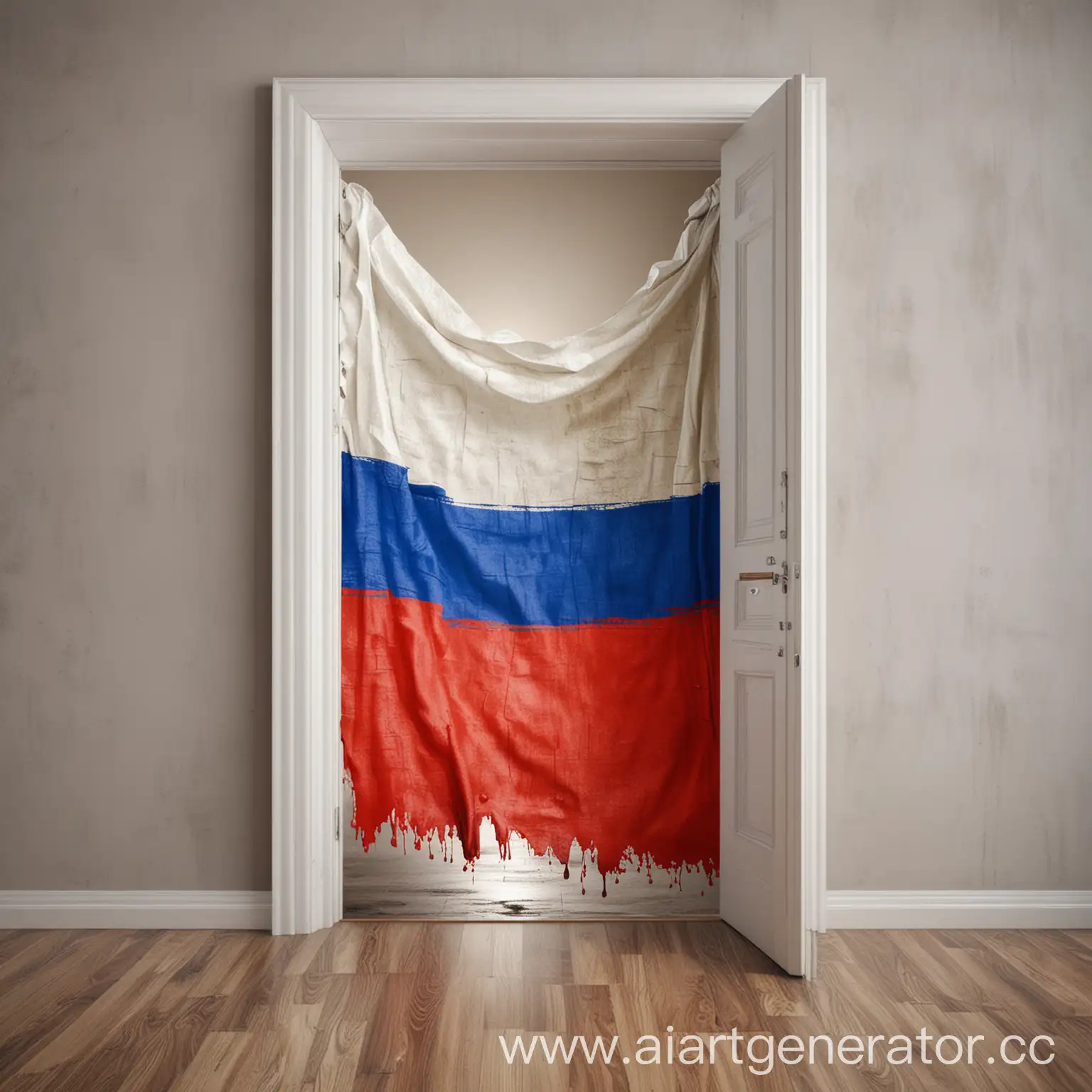 Mystical-Earth-Door-Revealing-Russian-Flag