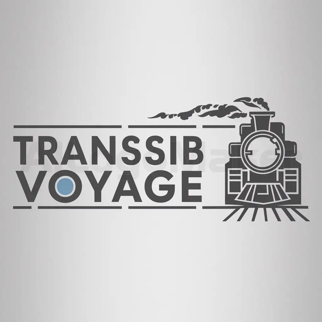 LOGO-Design-For-Transsib-Voyage-Classic-Train-Theme-for-Travel-Enthusiasts
