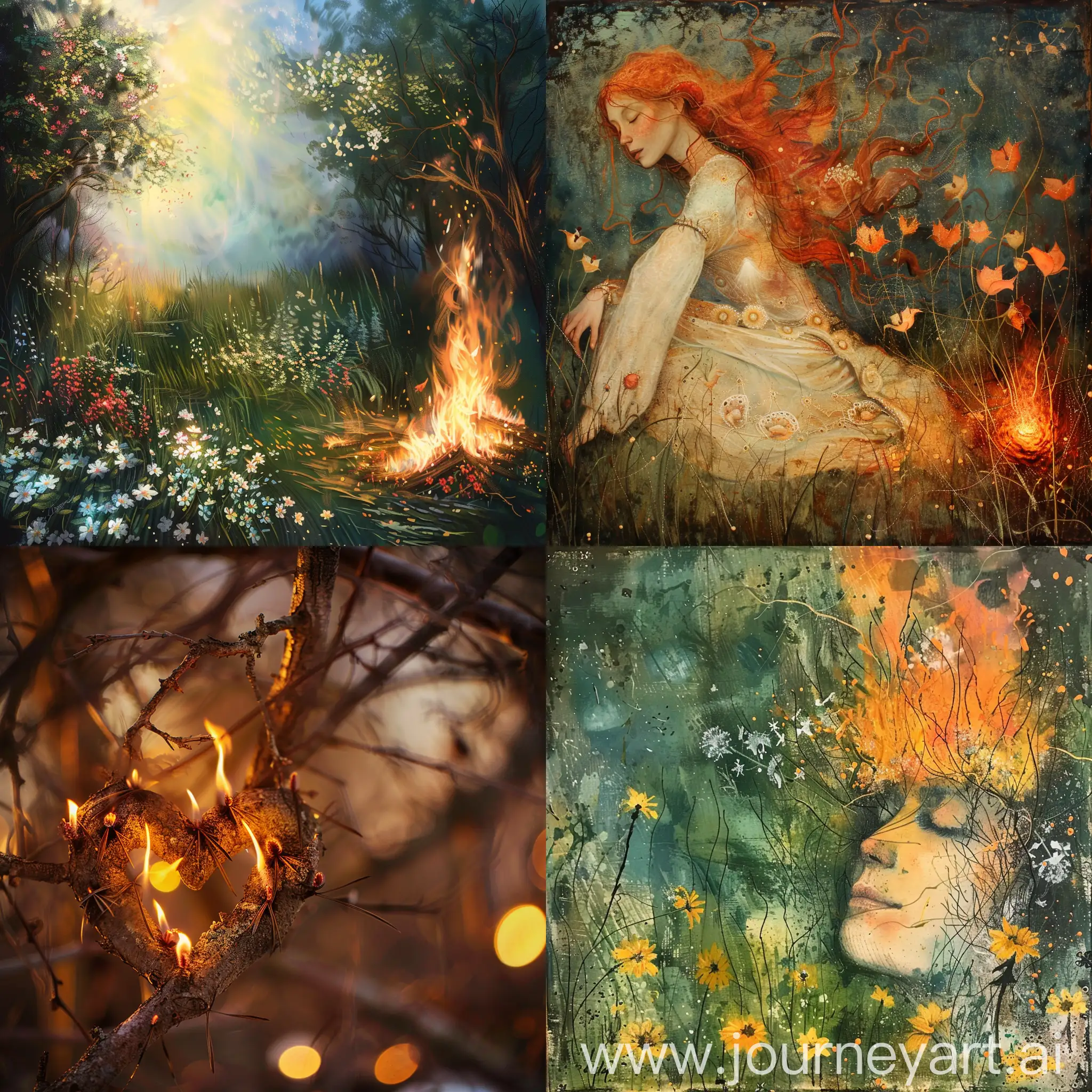 Romantic-Springtime-Firelight-Blossoming-Love-in-the-Evening-Glow