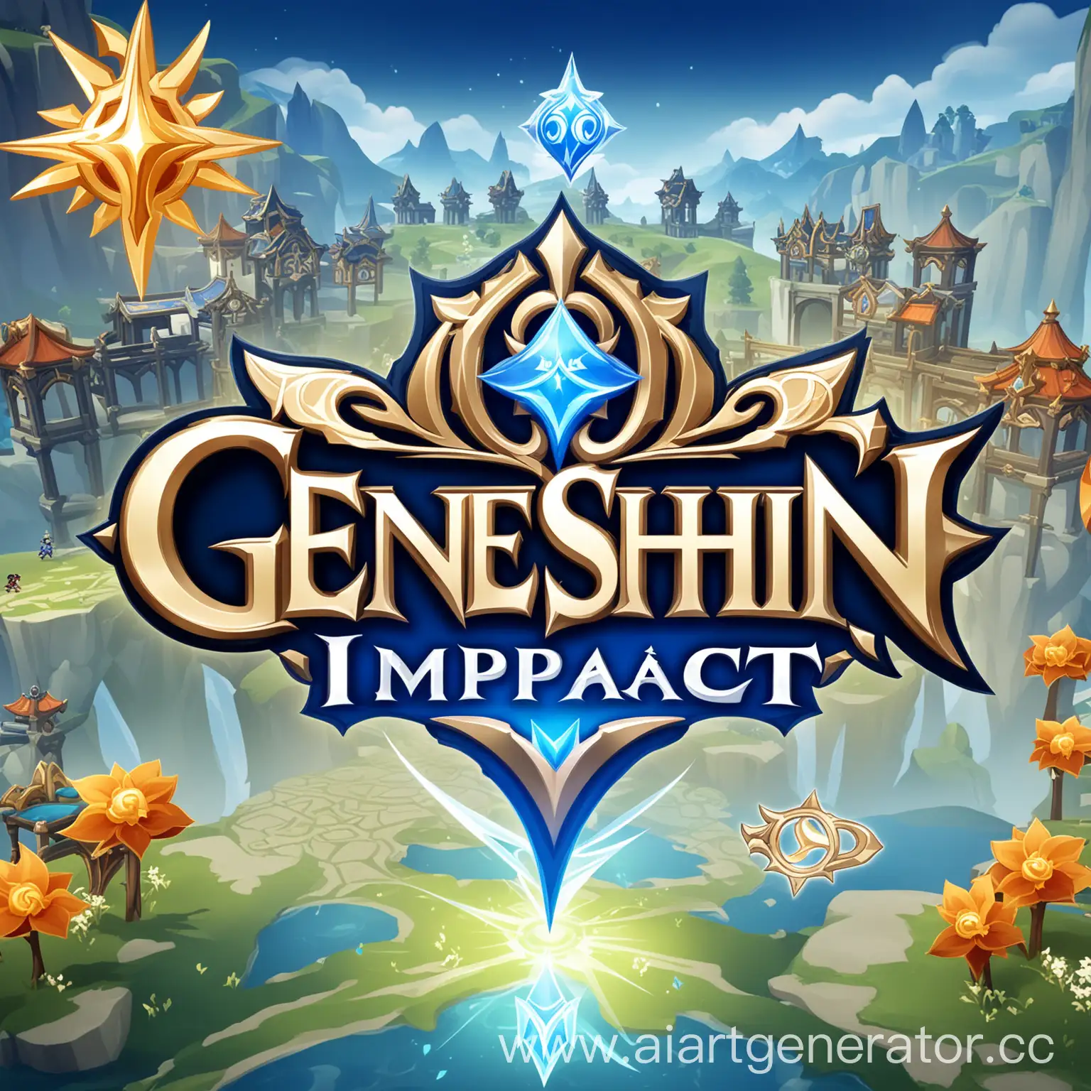 Логотип игры Genshin impact 