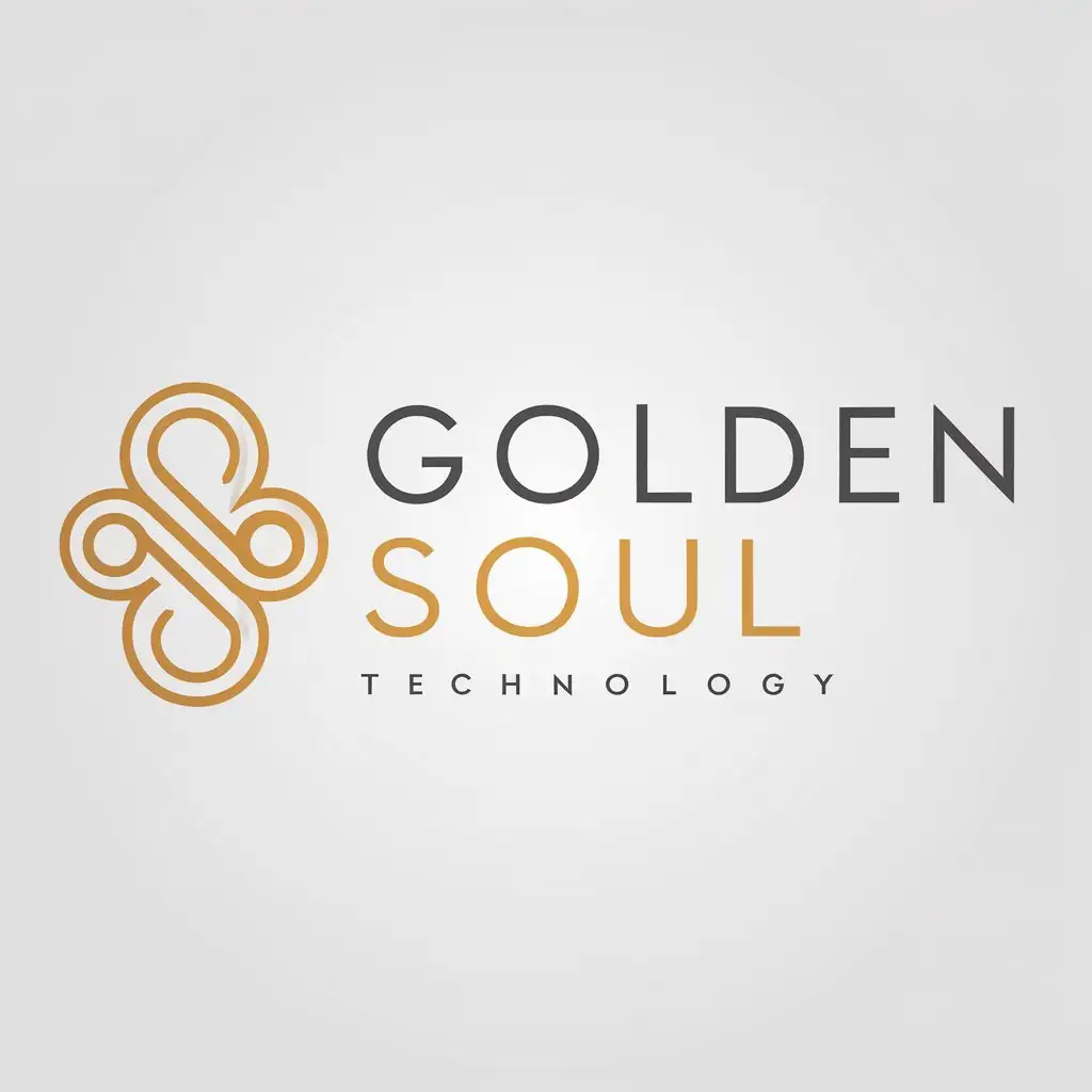 a logo design,with the text "A GOLDEN SOUL", main symbol:A GOLDEN SOUL,Moderate,be used in Technology industry,clear background