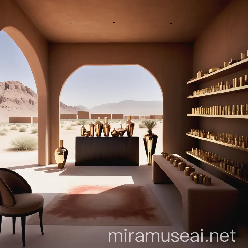 Luxury Perfume Atelier Interior Design in the Desert Oasis