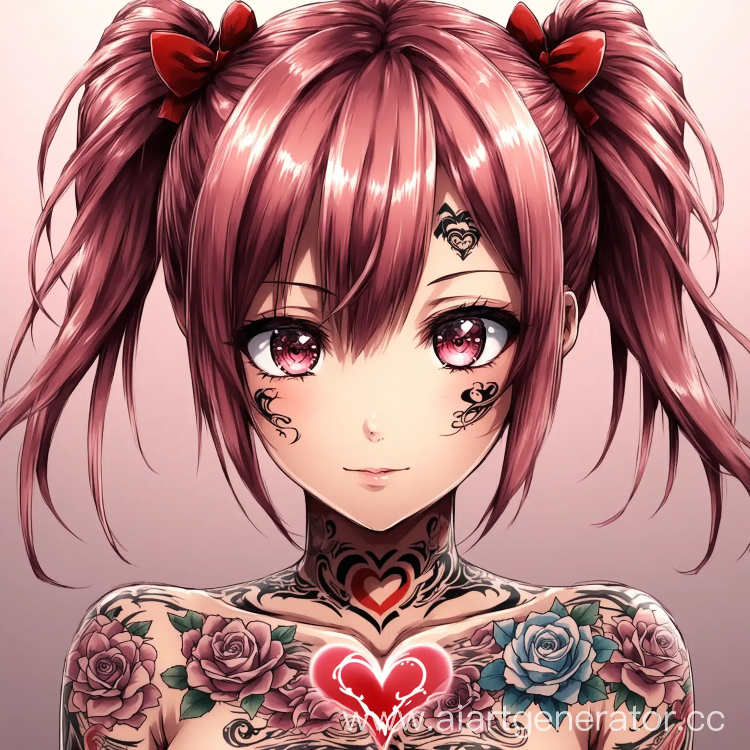 Anime-Girl-with-Heart-Tattoo-on-Chest