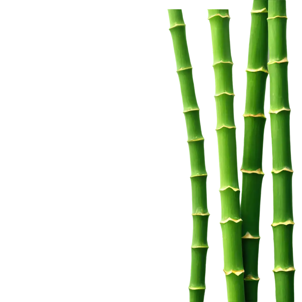 Realistic Bamboo Plant PNG Image