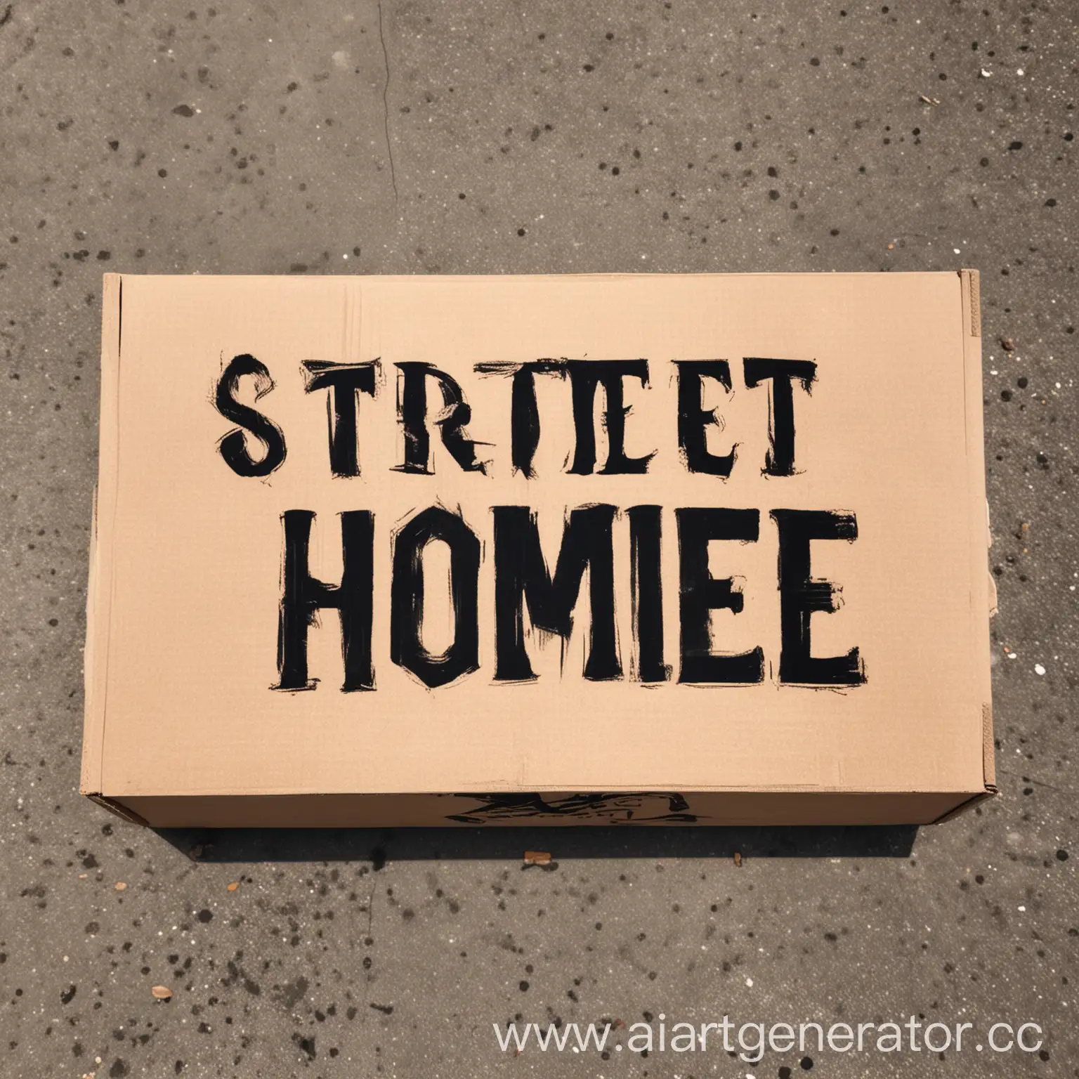 Нужна картинка с коробкой и надписью на ней Street Homie