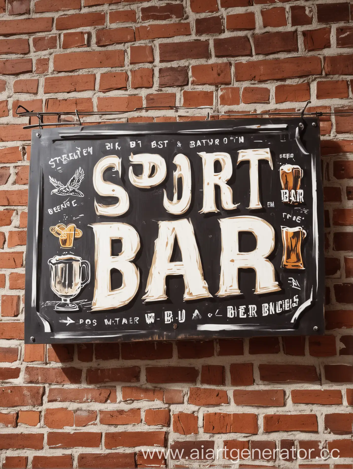 Craft-Beer-Sign-in-a-Sport-Bar-Atmosphere