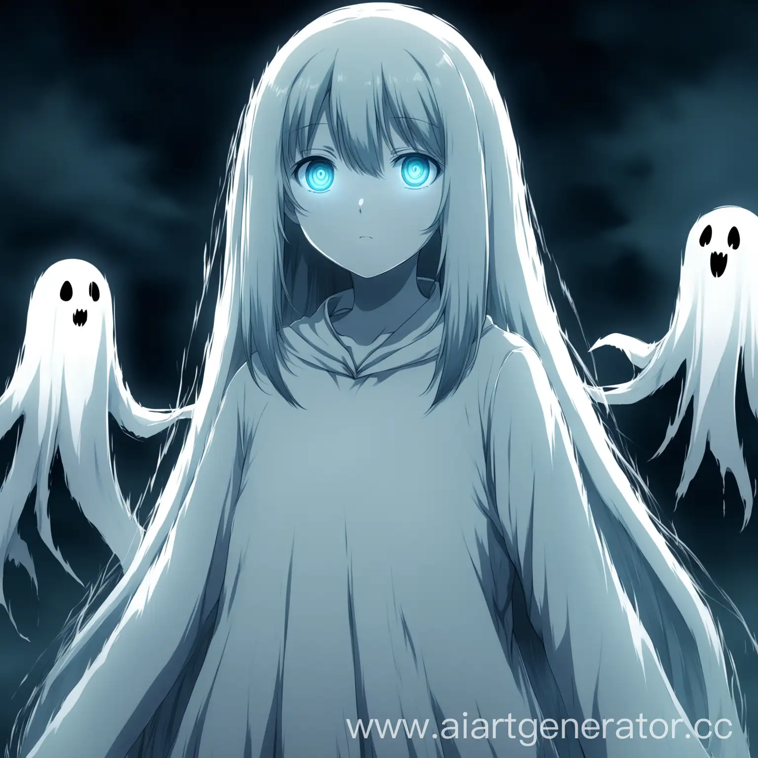 аниме девочка призрак