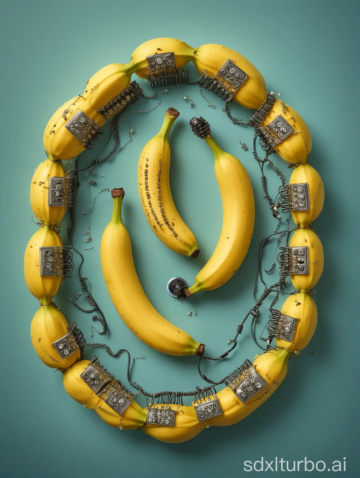 Creative-Advertising-Montage-Bananas-and-Telephones-with-Phone-Numbers