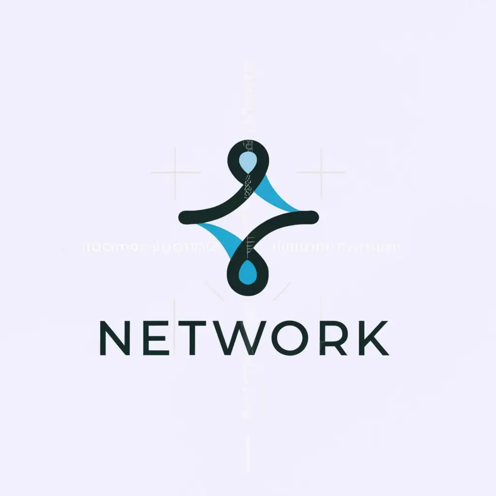 LOGO-Design-For-Network-Minimalistic-Figure-on-Clear-Background