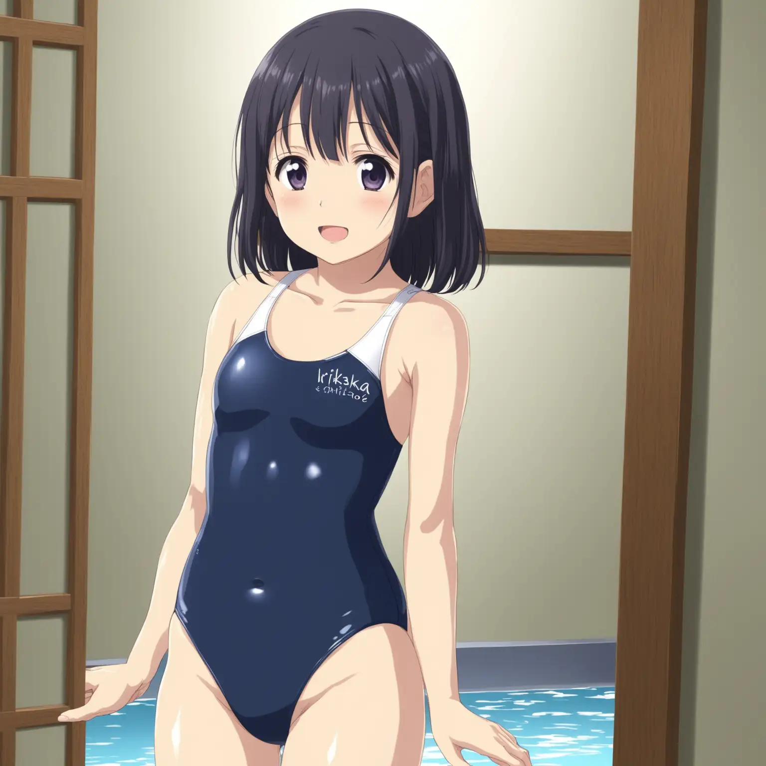 Lily-Wearing-Swimsuit-Inside-Kirisaka-Chitose