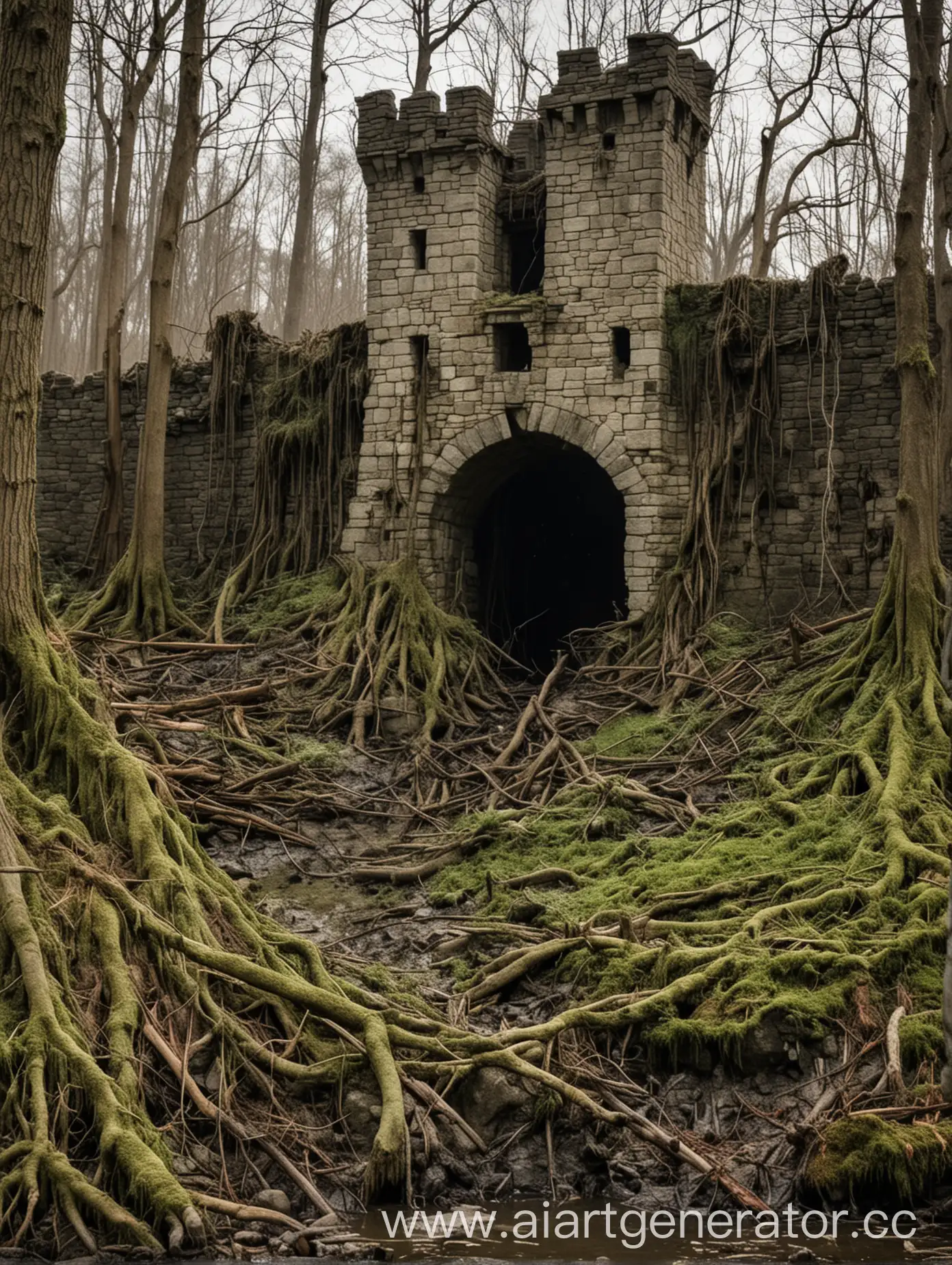 Swamp-Ent-Destruction-of-Castle-Wall