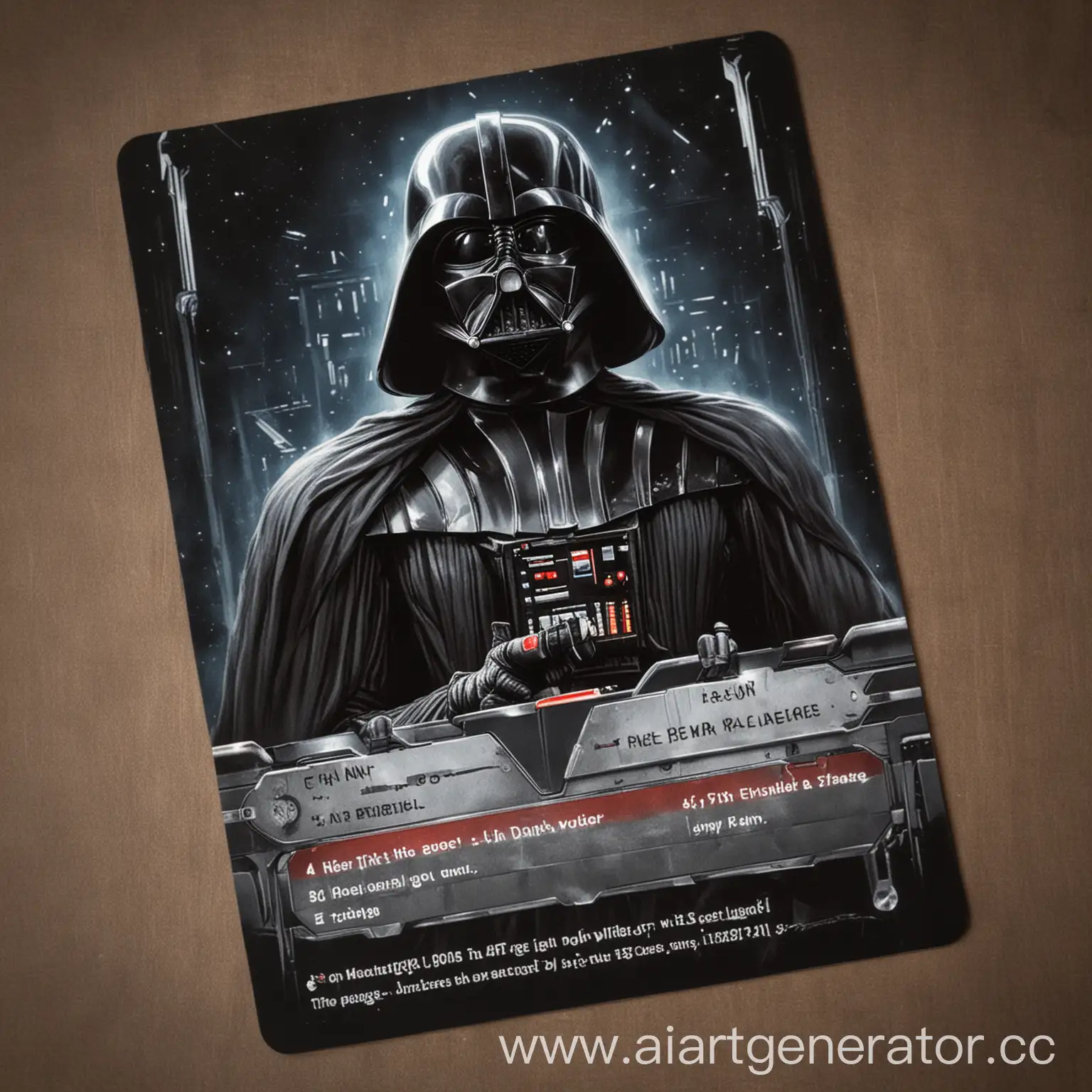 Darth-Vader-Character-Card-Sith-Lord-with-Red-Lightsaber
