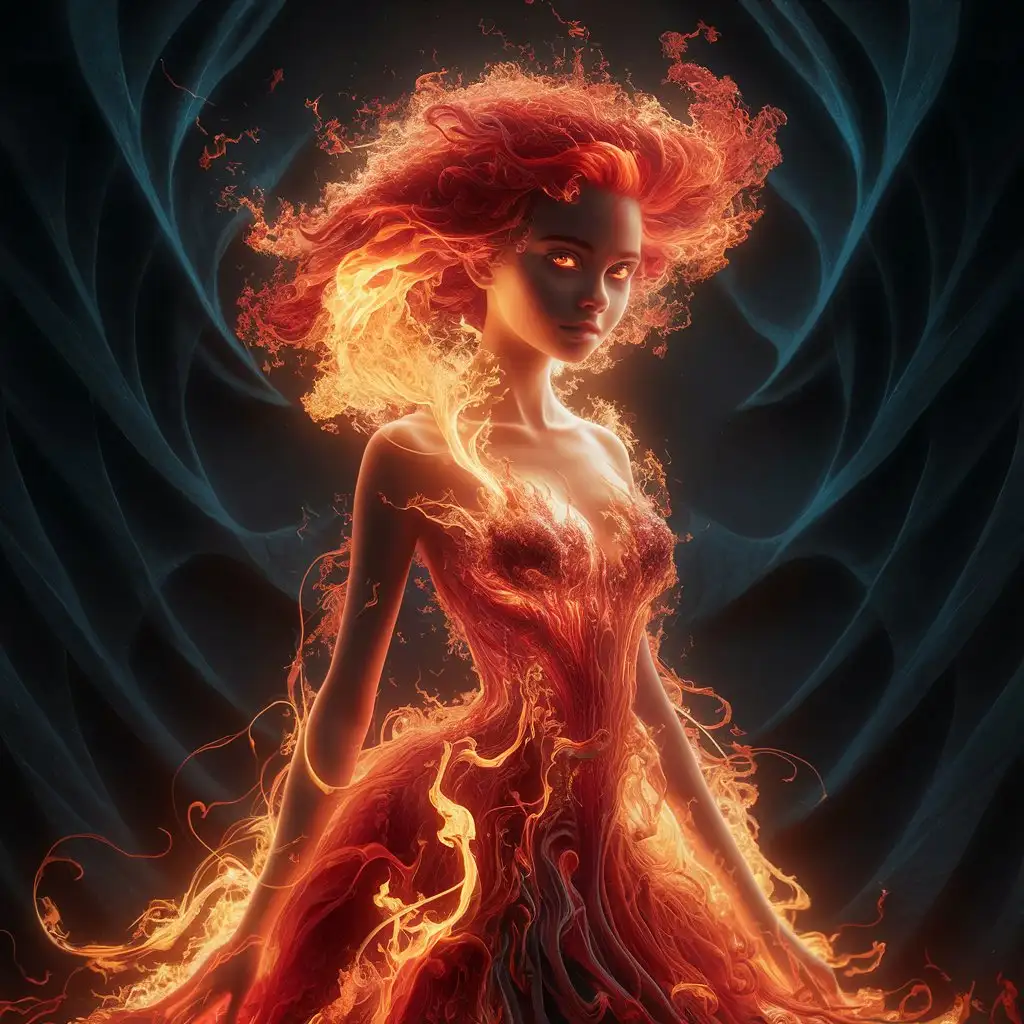 Fiery-MoleculeCreated-Woman