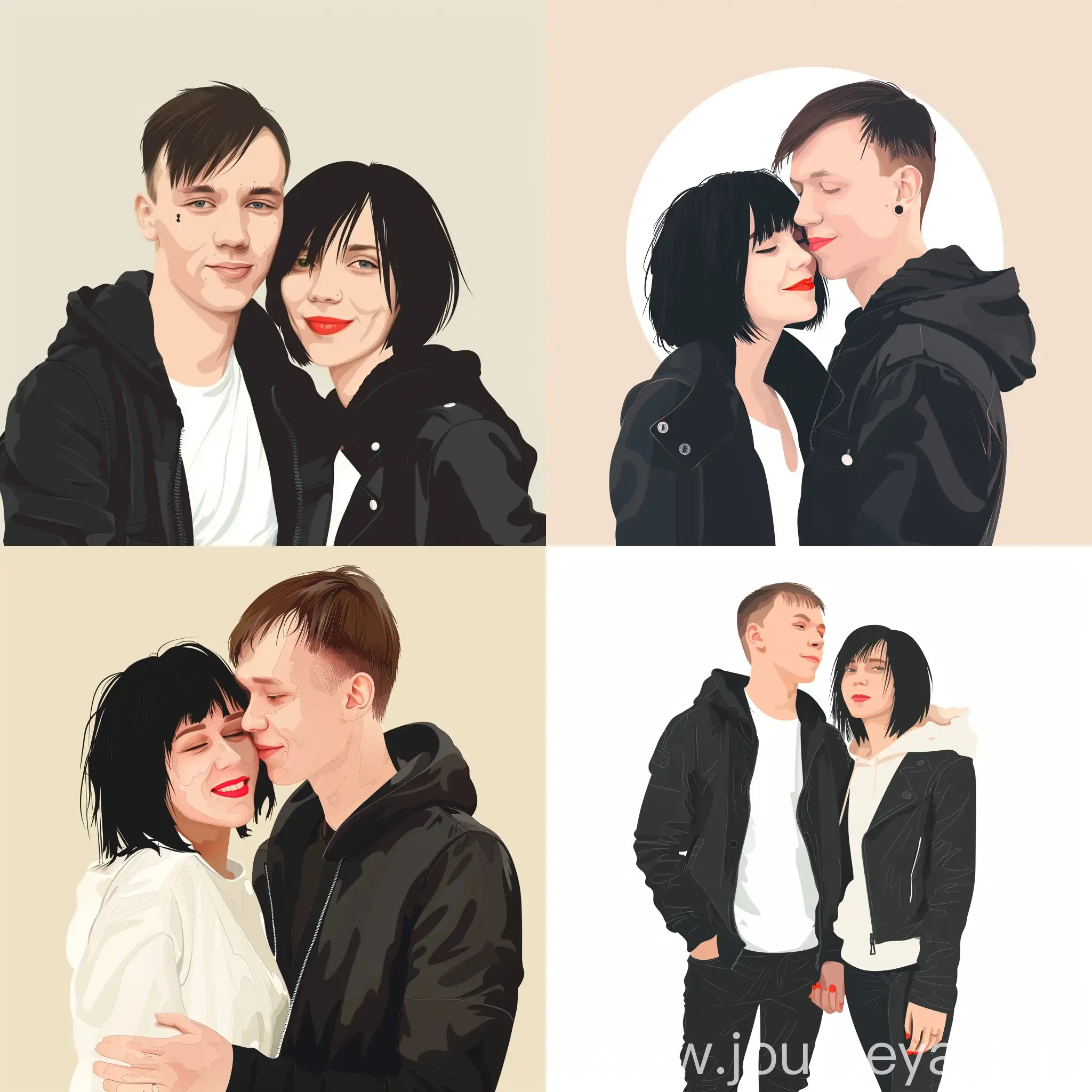 couple in vector style