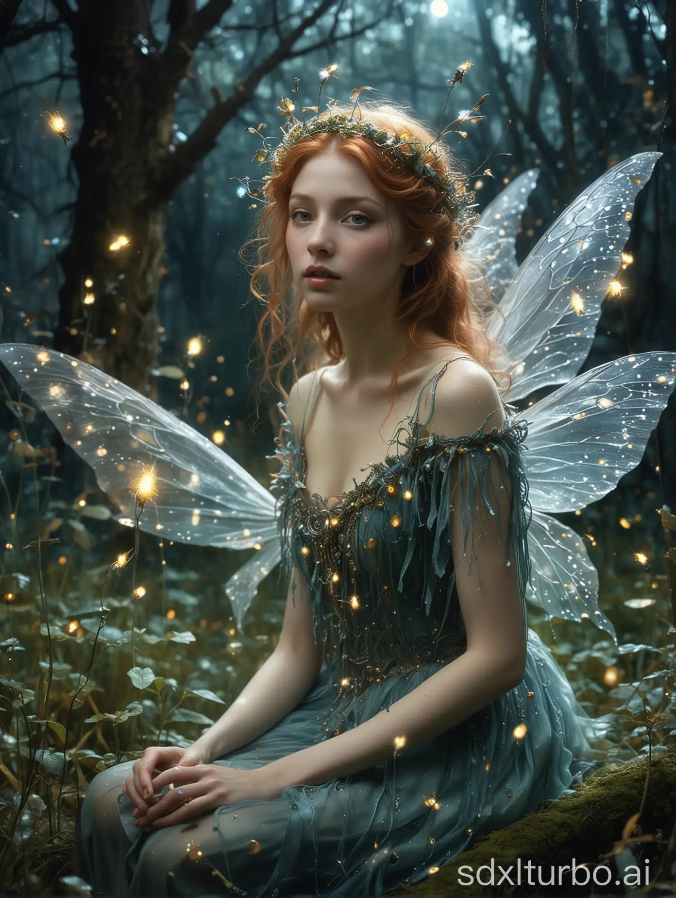 Enchanting-CloseUp-of-Surreal-Whimsical-Fairies-and-Eerie-Creatures-in-Dreamlike-Atmosphere