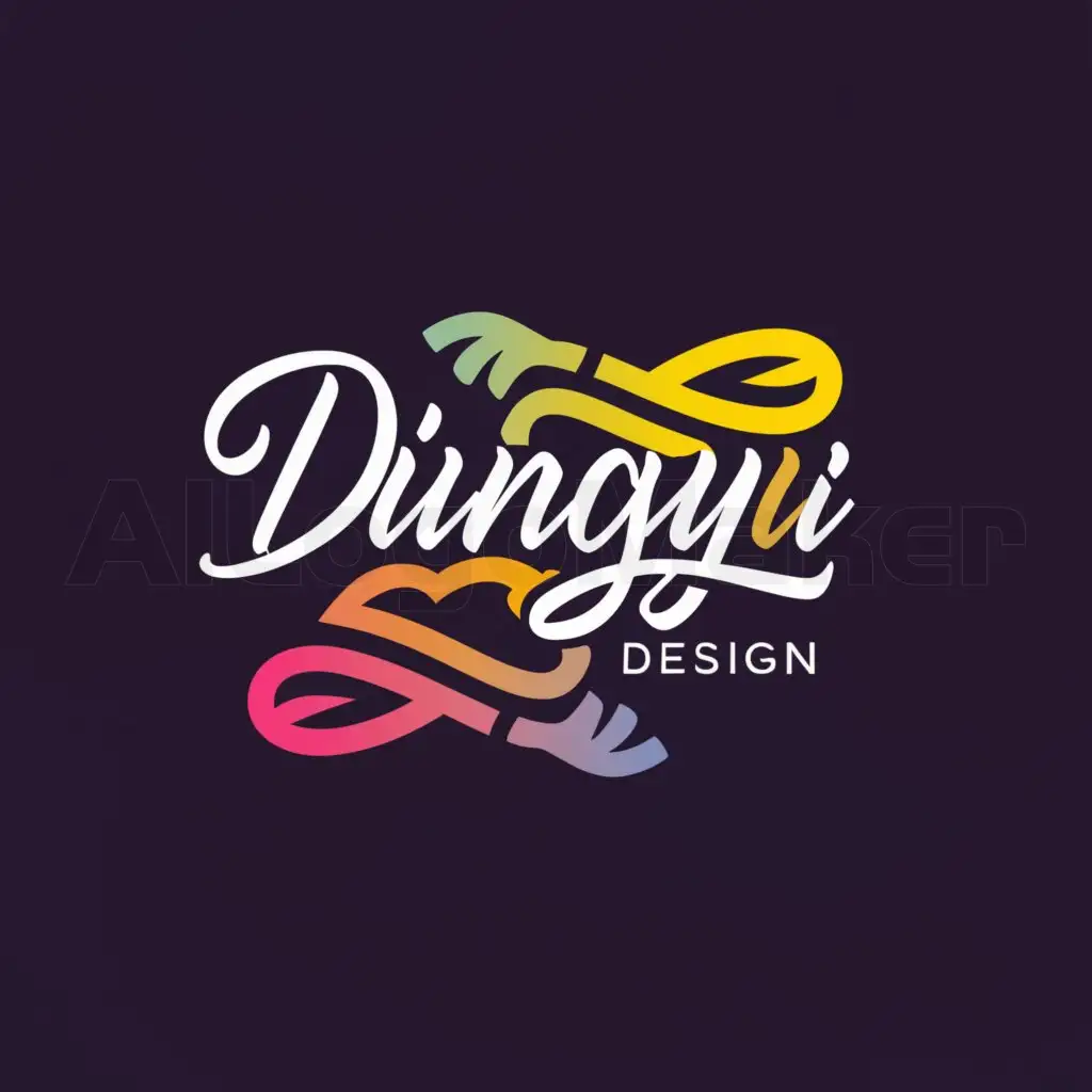 a logo design,with the text "Dingyi Design", main symbol:Both hands,complex,be used in Entertainment industry,clear background