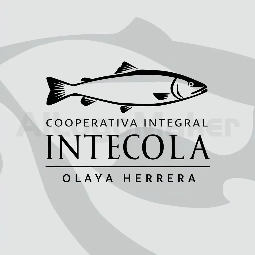 a logo design,with the text "Cooperativa Integral Agricola Olaya Herrera", main symbol:Mar rivers fish,Moderate,be used in Nonprofit industry,clear background