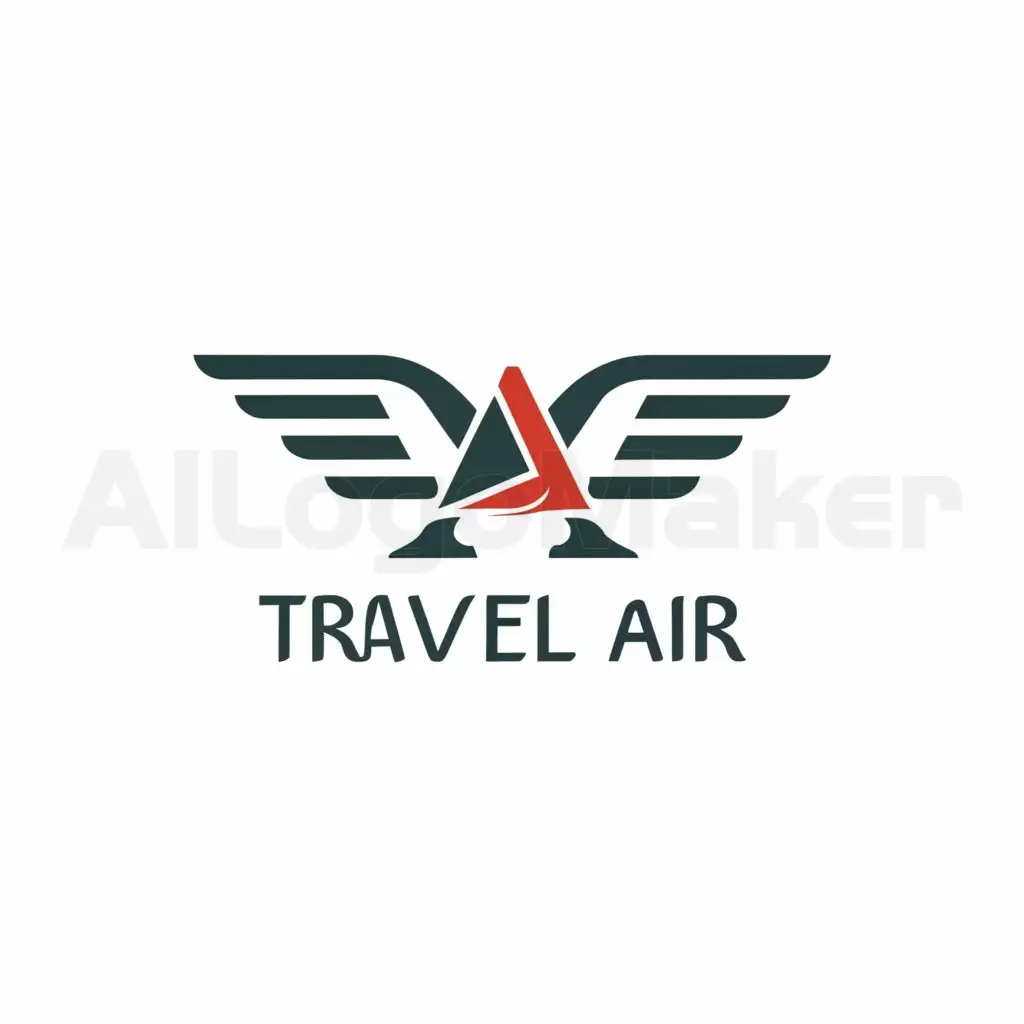 LOGO-Design-for-Travel-Air-Modern-Typography-with-Airplane-Symbol-on-Clear-Background