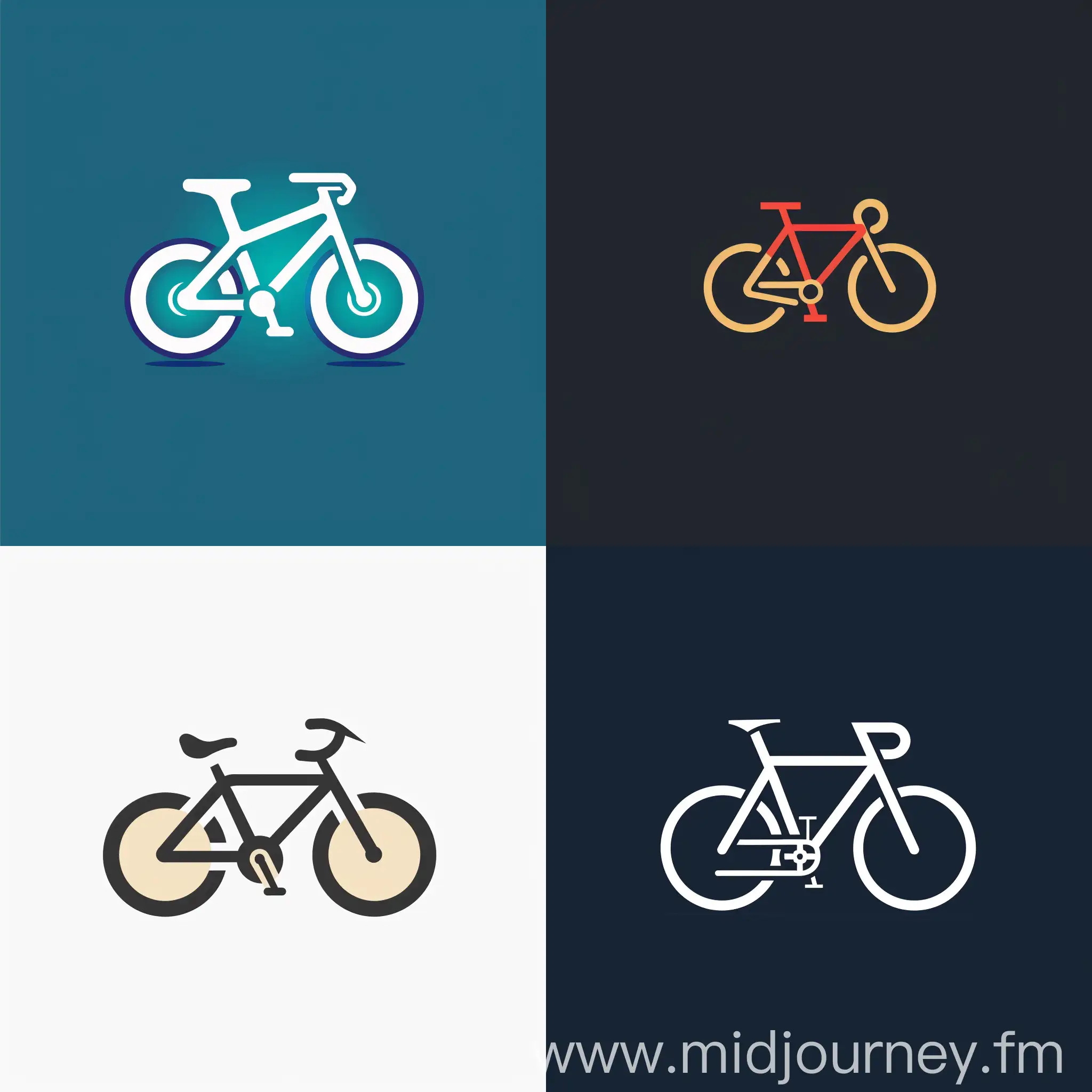 Bike Logo Design with Geometric Shapes | JourneyArt