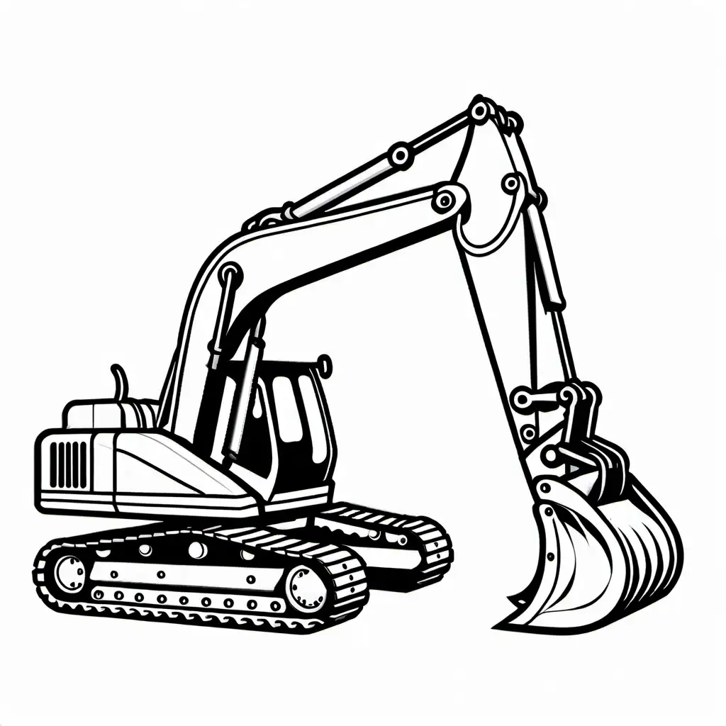 Excavator-Coloring-Page-Simple-Line-Art-for-Kids