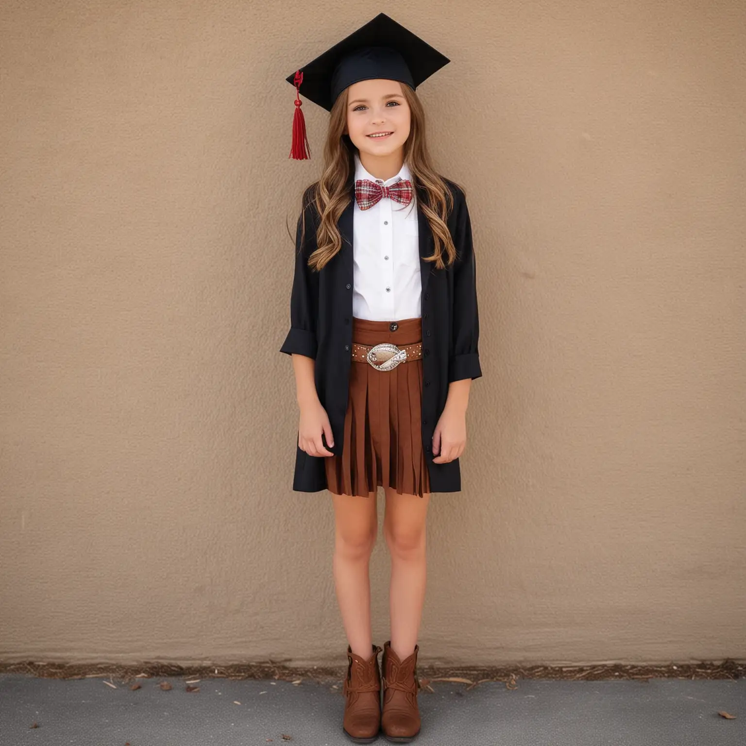 Trendy Graduation Look for Girls Western Style Celebration