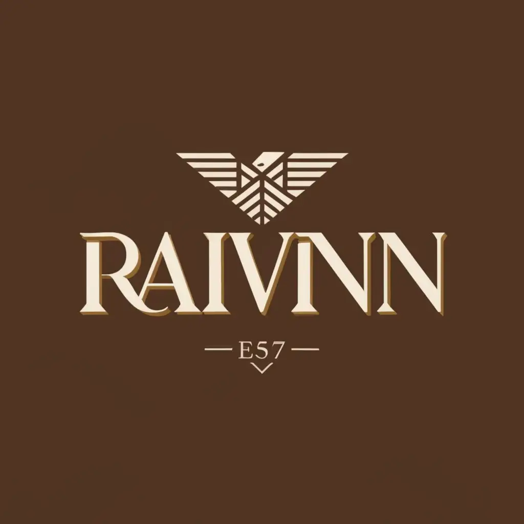 a logo design,with the text "RAIVN", main symbol:a logo design, with the text "RAIVN", main symbol: versatile and timeless, reflecting a modern aesthetic. Luxury Sophisticated,  sophisticated logo that encapsulates RAIVN's essence of luxury and quality.  RAIVN's new venture, RAIVN, aims to establish a luxury cleaning service catering predominantly to high-income households. While initially focused on boutique-style cleaning services, RAIVN is envisioned to expand its offerings to include handyman services, interior design, and staging services in the future. The logo should reflect,  comprehensive services, distinguishing itself from conventional competitors. This logo will play a crucial role in brand recognition,  meticulousness and eco-friendly practices. The design must also be adaptable enough to represent the brand as it evolves and expands into these additional services.
• Develop a sophisticated, memorable logo that embodies the brand's values and vision.
• Ensure the logo resonates with the target audience, reflecting exclusivity and luxury.
• Create a versatile logo that is scalable and effective across various media and applications.

• Color Palette: Warm, earthy tones (browns, whites, greys) to reflect a natural and premium feel.
• Typography: Elegant and luxurious yet readable typeface that complements the logo mark.
• Style: The logo should be clean, modern, and easily recognizable. It should work well both in full color and monochrome.

Moderate, be used in Others industry, clear background,Moderate,be used in Others industry,clear background