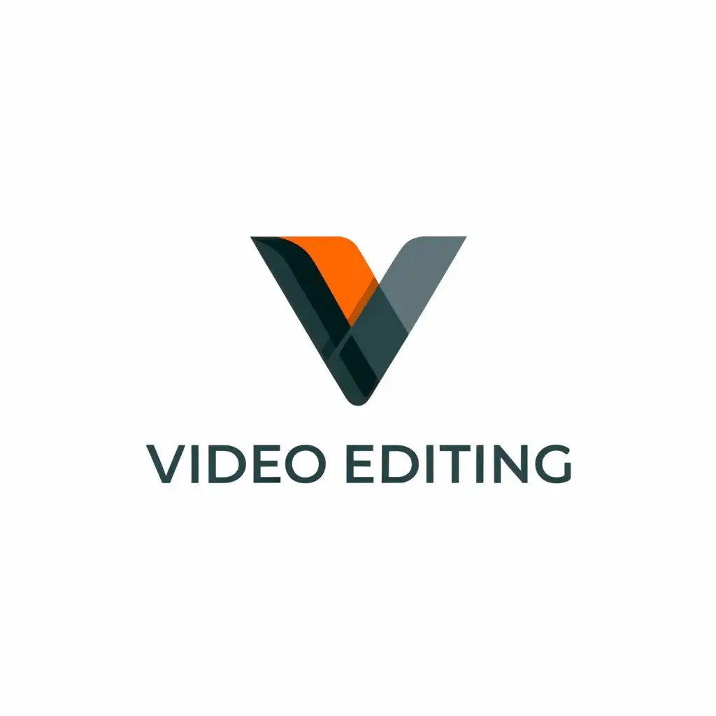 a logo design,with the text "Video editing", main symbol:Video Editor,Minimalistic,clear background